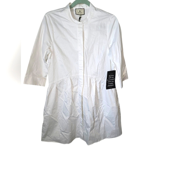 New Tuckernuck Royal White Shirt Dress Small - Picture 2 of 8